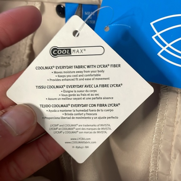 NWT GG BIUE Women’s Golf Shorts Bronze Tan CoolMax Fabric Outdoor Size 10 - Picture 5 of 10